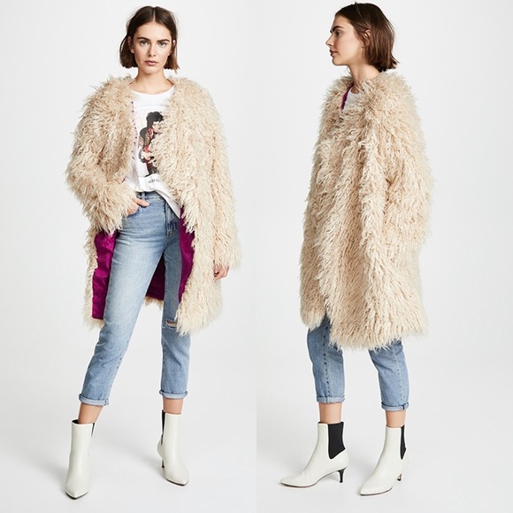 Free People Jackets & Blazers - NWOT Free People Florence Faux Fur Shag Coat